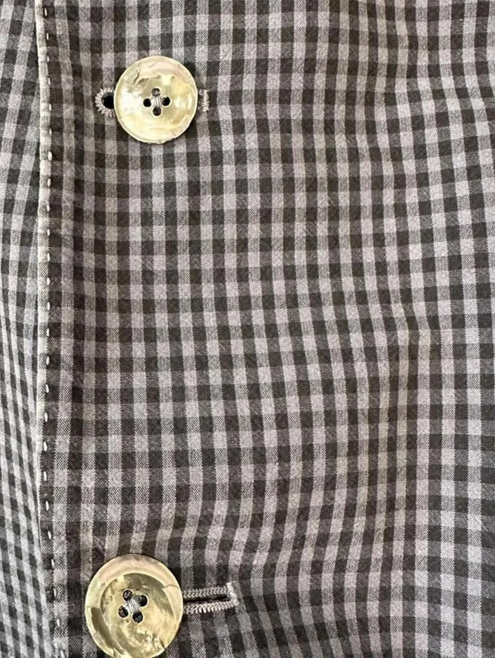 The Gigi Made in Italy Cotton Check Blazer Sport Coat Size 56 Blue Gray US46